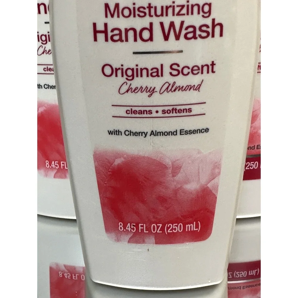 3 Pack Jergens Original Cherry Almond Moisturizing Hand Wash Soap Pump 8.45 oz